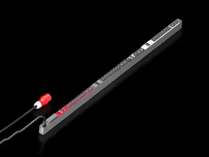 Barošanas sadales bloks Rittal 7979.537 PDU 30 AC kontaktligzdas (24×C13, 6×C19) 32A 400V, kabelis 3 m, melns
