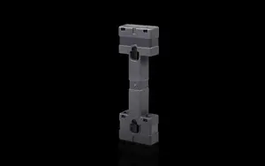 Adapter for electrical switch, Rittal 9635.091 — light grey polyamide housing, for RiLine Compact