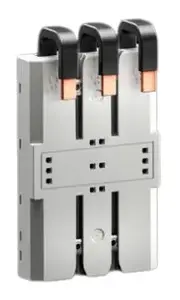 Adapter Rittal 9635.110 for electrical switches, polyamide housing, light grey, 3‑pole, RiLine Compact