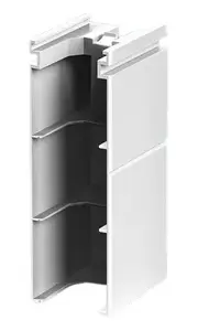 Electrical enclosure cover plate Rittal 9677.402 — white polyamide, rear connection compartment cover