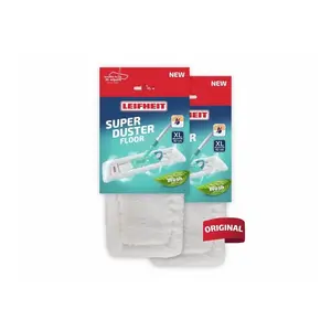 Replacement cloths 2 pcs Leifheit SuperDuster Floor XL 42 cm, 100% microfiber, washable up to 100×