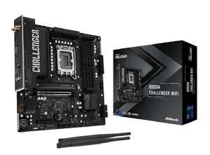 Материнская плата ASROCK B860M Challenger WiFi — Intel B860, LGA 1851, DDR5, Micro ATX, Wi‑Fi 7, 2.5GbE