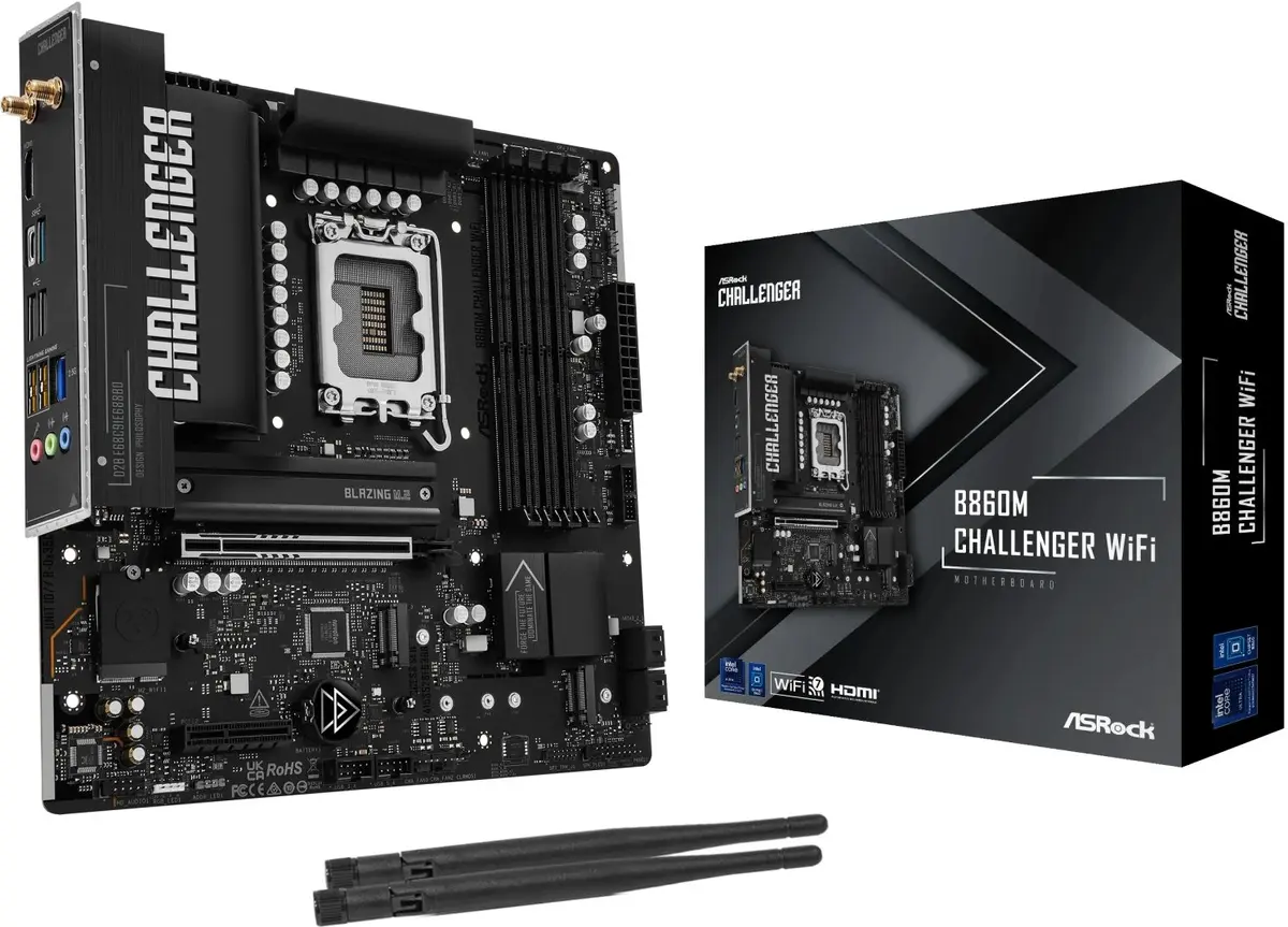 ASROCK B860M Challenger WiFi Micro ATX