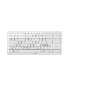 Keyboard Cherry STREAM TKL Wired USB QWERTZ Swiss White, scissor switch, 94 keys, 1.8 m cable