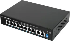 Switch ESPERANZA ENS108 10-port PoE 10/100/1000 Mbps, 120W total power