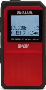 Radio Aiwa RD-20DAB/RD — DAB+/FM Digital Radio with Presets and Alarm Clock