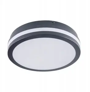 LED griestu lampa Kanlux BENO 12–18W CCT-O 1070–1740 lm 3000–4000K IP65 grafīta