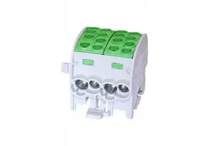 Клеммная колодка Simet SIMBLOCK SCB 35-2 однополюсная Al/Cu 2x35 мм² зелёная