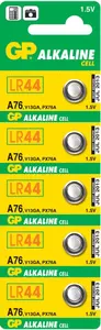 Platinium A76 / LR44 alkaliskā pogu baterija 1,5 V, vienreizējā, komplekts 5 gab.