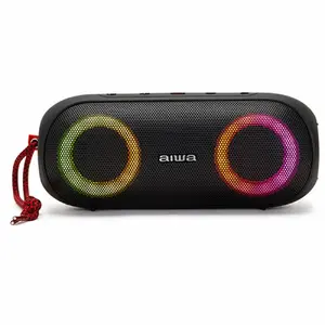 Mono portable speaker Aiwa BST-650BK — 20 W, Bluetooth, USB‑C, MicroSD, 2000 mAh battery (Black)