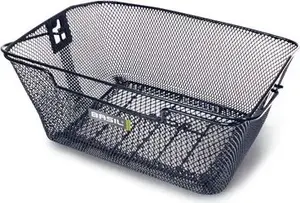 Aizmugurējā groza Basil CAPRI ar apakšējiem āķiem, tērauds, melns (BAS-11001)