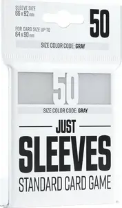 Card Sleeves Gamegenic Just Sleeves — Standard 66×91 mm, White, Pack of 50