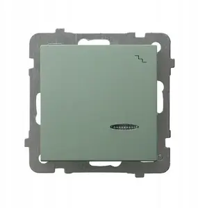 Ospel stair switch with blue-green backlight model ŁP-3GS/m/84 — illuminated staircase switch