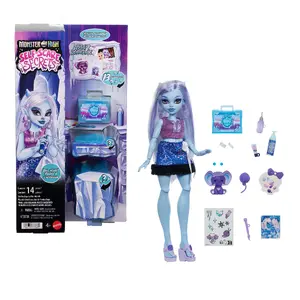 Fashion Doll MATTEL Monster High Self-Scare Secrets Abbey Bominable with 13 Accessories, Female, Age 4+