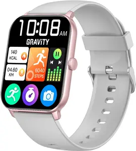 Viedpulkstenis Gravity GT36-2 — pelēks, viedpulkstenis ar fitnesa izsekošanu un paziņojumiem (GT36-2)