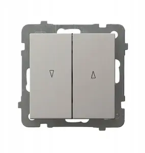 Ospel roller shutter switch ŁP-7GB/m/82 with mechanical lock — single-gang control, momentary/maintained operation