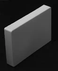 AKS white channel end cap 60 x 130 | model 111453