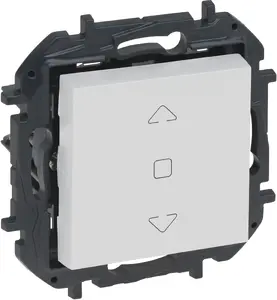 Legrand Niloe Step 2-position roller shutter control switch 863143B — white