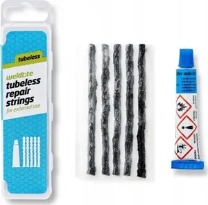 Tubeless Tire Repair Kit WELDTITE Tubeless Repair Strings (5 inserts + glue)