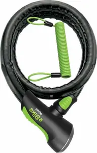 ONGUARD Rottweiler 8025E e-bike troses slēdzene — 25 mm x 180 cm, 5 atslēgas ar kodu