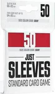 Протекторы Gamegenic Just Sleeves стандартные 66×91 мм красные 50 шт.