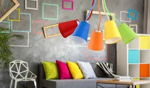 Потолочная лампа Candellux Wire Colour 5 (TK Lighting), модель 2107 — многорукая подвесная светильник для помещений