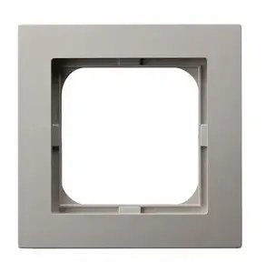 Single wall plate frame Ospel R-1G/82 kaszmirowa — single-gang decorative frame for switches and sockets