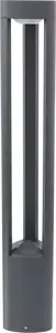 Outdoor bollard Suma SU-MA FAN GL 11205 — grey, IP54 rated lighting post