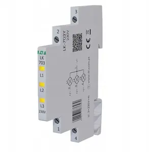 LED module indicator lamp FF LK-703Y, 3-phase, yellow, Slim 1/2 module, 230V
