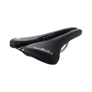Велоседло Selle Italia Max Novus Boost Evo TI 316 Gel Superflow — шоссейное, унисекс, ширина 16 см, глубина 24,5 см