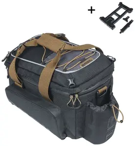 Сумка на багажник Basil MILES TRUNKBAG XL PRO MIK 9–36L, система MIK 2.0, 100% водонепроницаемая, black slate