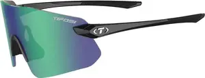 Солнцезащитные очки TIFOSI VOGEL SL глянцевые чёрные с линзой Smoke Green (пропускание света 15,4%)