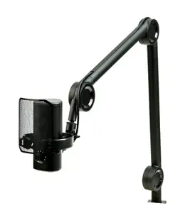 Podcast microphone aiwa PDMA-10 — wired USB, 20–20000 Hz, 71 dB sensitivity, rotary volume, black