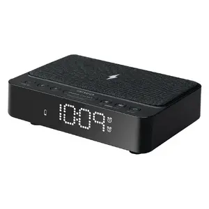 Digital Alarm Clock Aiwa CR-30BK with LED Display, AC/Battery Power, FM/PLL Radio, Black