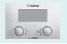 Room temperature remote controller Vaillant VR 90/3 with room sensor and weekly timer