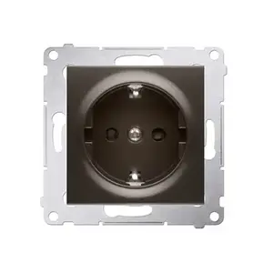Розетка Kontakt-Simon DGSZ1CZ.01/46 Schuko 16A 250V бронза IP20 пластик