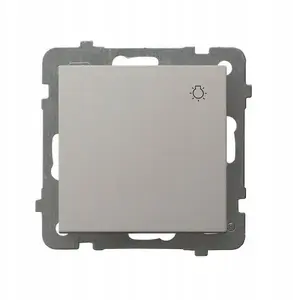 Switch (momentary) Ospel ŁP-5G/m/82 — single-pole light switch, kaszmir finish, model ŁP-5G/m/82