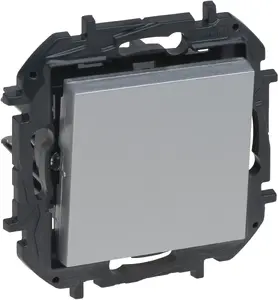 Wall switch Legrand Niloe Step stair switch 10A aluminum color model 863306B