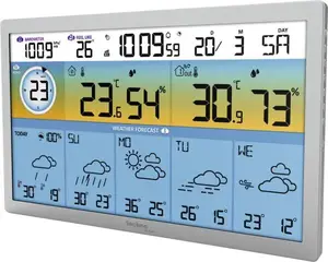 Weather station TechnoLine WD2500 — digital indoor/outdoor thermometer, hygrometer, barometer, rainfall monitoring