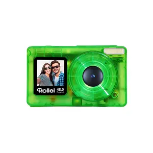 Kompaktkamera Rollei Compactline 12100, 48 MP CMOS, 8000×6000 px, 18× digitālais tālummaiņa, 4K video, zaļa