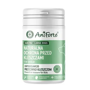AniForte Tick Shield Large Breeds — dietary supplement tablets for dogs, 60 tablets, grain-free, gluten-free, sugar-free