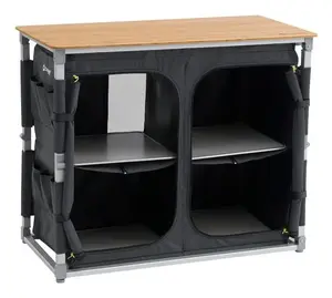 Camping storage unit Outwell Padres XL foldable 4 shelves, Grey, Width 1000 mm, Depth 490 mm, Weight 13.5 kg