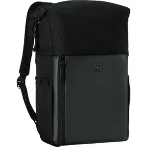 Wenger UrbanOne Roll-Top backpack — laptop compartment for up to 39.6 cm (15.6") laptops, black