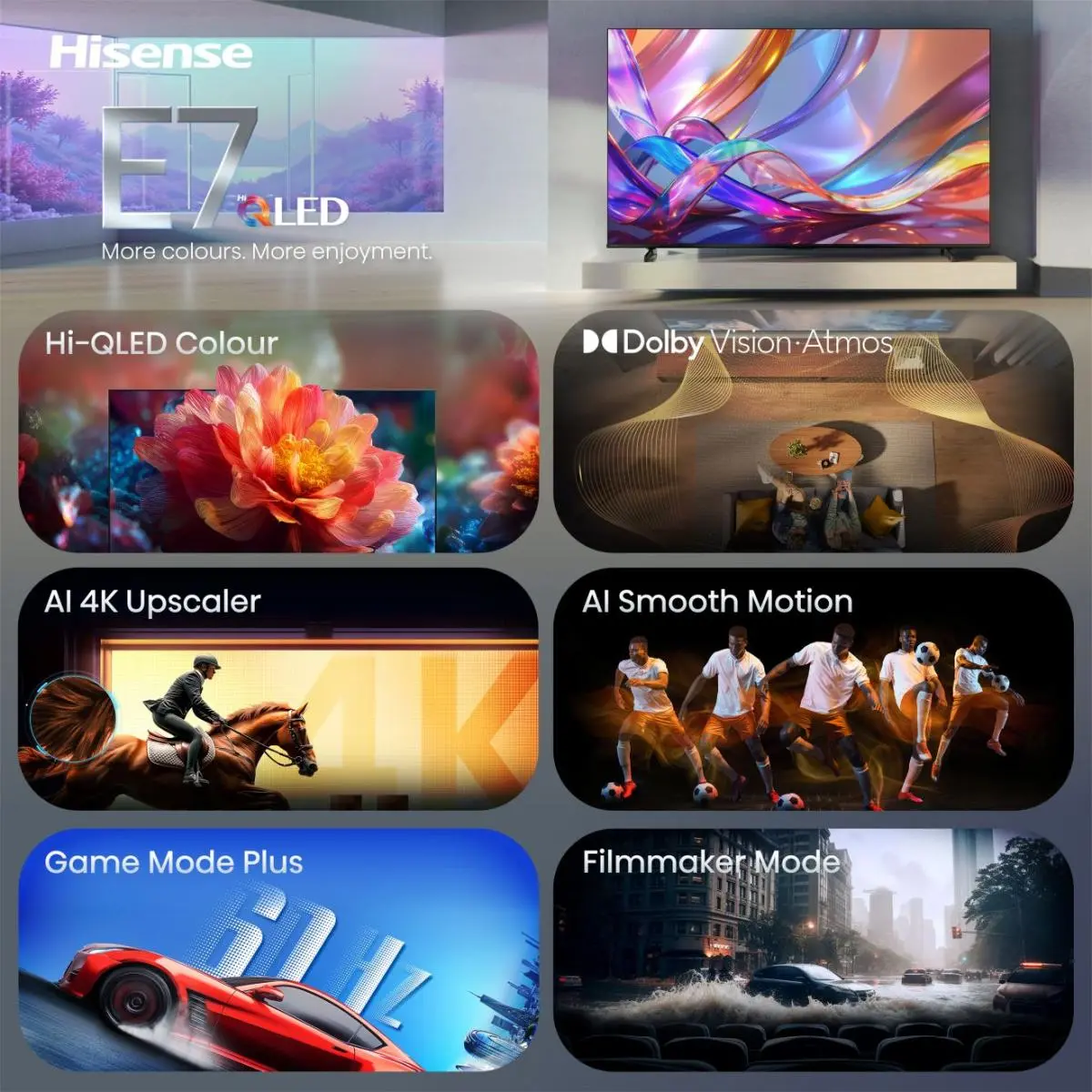 Hisense 55E7S 55 Inch 4K Ultra HD Smart TV Photo 3