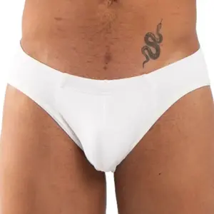 Slip BURN 021 White L — women's fashion slip, elastic breathable fabric, sensual transparencies
