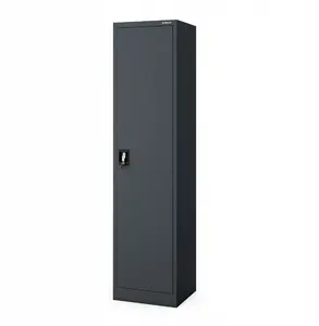 Metal office filing cabinet Jan Nowak ALEX for documents, anthracite, 450×1850×400 mm