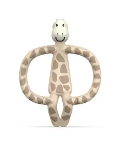 Силиконовый грызунок MATCHSTICK MONKEY Gigi Giraffe — бежевый, успокаивающая игрушка для малышей