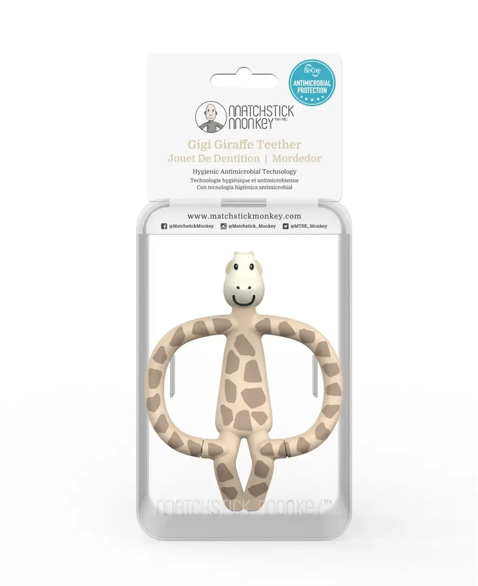 MATCHSTICK MONKEY Gigi Giraffe — силиконовый грызунок Photo 4