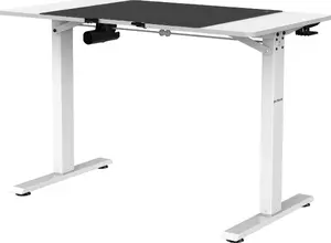 Ergonomic desk Diablo Chairs EGON 1100 white — 110 cm x 60 cm work surface