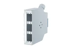 Patch panel MetzConnect 150240000010E ar SC savienotājiem, pelēks, atbalsts 6x SC-Duplex